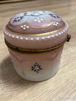 Opalování skleněná krabička - šperkovnice