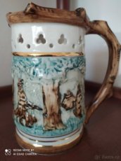 Pivní,porcelánový korbel Royal Dux