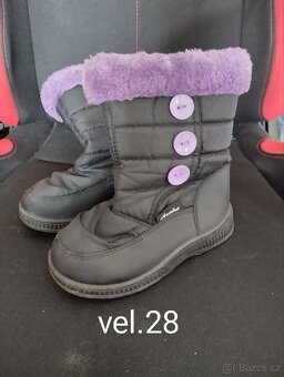 Zimní dívčí obuv