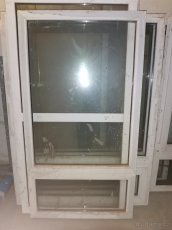 PVC použité okno rozměru: š1000x v1850. Barva bílá