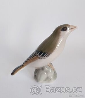 Porcelánová figurka ptáčka - Kodaň