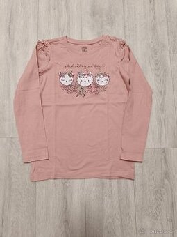 Různá trika s dlouhým rukávem vel. 134