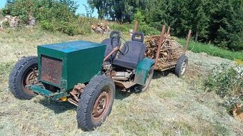 Traktor domácí výroby ( z dílů Škoda 1202 )