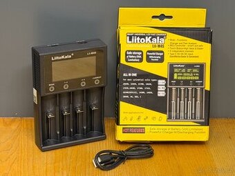 Liitokala Lii-M4S nabíječka 4 baterií Li-Ion Ni-MH NiCd NOVÁ