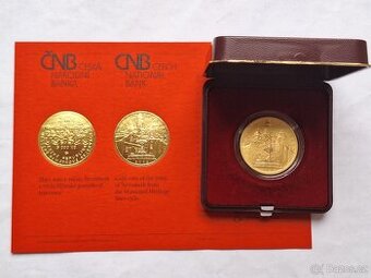 Zlatá mince 5000 kč Štramberk BK 1/2 UNCE