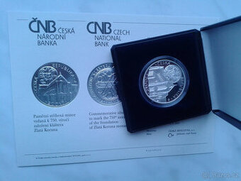 200 Kč 2013 - klášter Zlatá Koruna proof