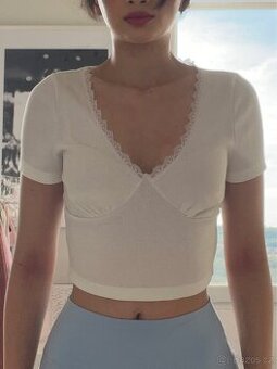 Tričko s krajkou, velikost XS