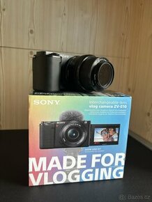Sony ZV-E10 + 16-50mm objektiv | SD Karta, Filtry