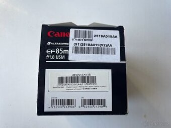 Canon EF 85 mm f 1.8 USM - UV a CPL filtr B+W