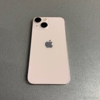 iPhone 13 mini 128GB růžový, pěkný stav, 12 měsíců záruka