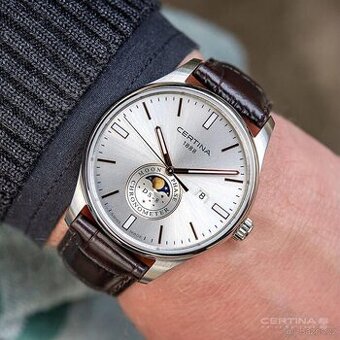 Certina DS-8 Quartz Moon Phase COSC Chronometer - 1