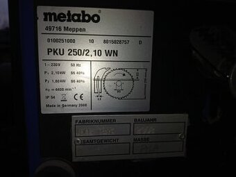 Pila okružní stolní Metabo PKU 250/2