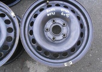 Plechové disky 15",rozteč 5x112,ET 47,šíře 6J, střed 57,1
