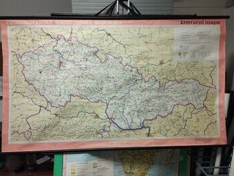 Školní mapa Československá socialistická republika