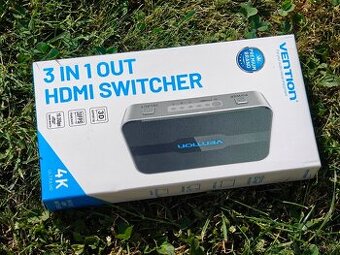 HDMI switch s dálkovým ovládáním 3 v 1 Vention