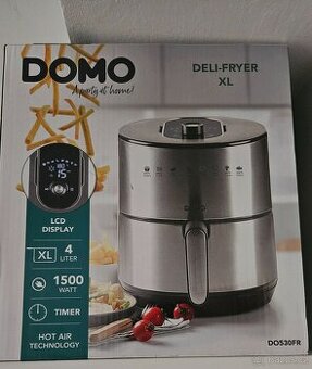 Horkovzdušná fritéza Domo DO543FR nerez, jako nová