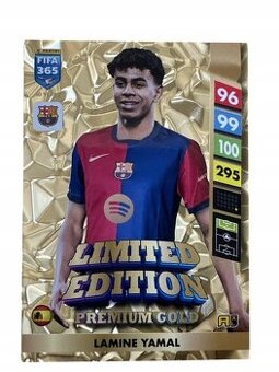 Fotbalová kartička lamine yamal dres barcelona podewpsaná