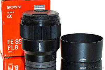 Sony FE 85mm f/1,8 + UV filtr Stav NOVÉHO