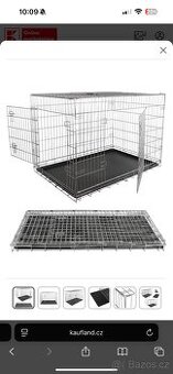 Klec pro psy Feandrea, XL, skládací, se 2 dvířky