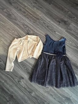 slavnostní šaty a svetr h&m vel 110/116