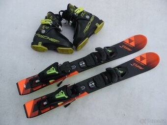 333. Detske lyže FISCHER - 70cm TOP STAV + boty FISCHER 27eu
