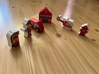Hasičská sada - doplněk k vláčkodráze