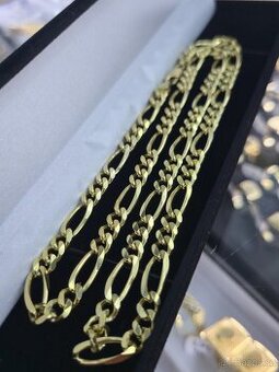 Zlatý pánský řetěz vzor Figaro, plné zlato -Platí do smazání - 1