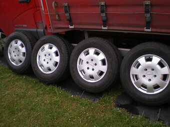Alu disky 15" na DUCATO + nové pneu 215/70 R15C i výměnou