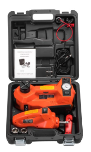 Automobilový zvedák AKU 5t + klíč na kola, Kraft&Dele KD1368