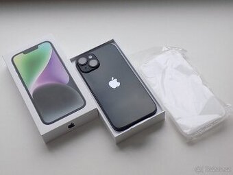 APPLE iPhone 14 128GB Midnight - ZÁRUKA - NEPOUŽITÝ