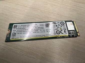 NVME disk SkHynix, 512gb, gen4, formát 2280, zánovní