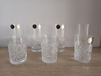 Broušené skleničky