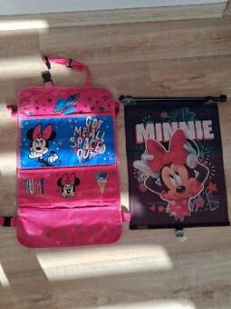 Prodám dívčí kapsář do auta a stínítko top stav