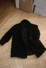 Kabát černý pánský vel. 62/4XL - 1