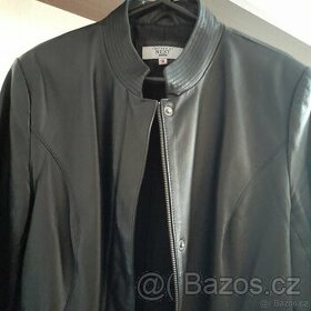 Černá dámská kožená bunda NEXT velikost 42 - 1