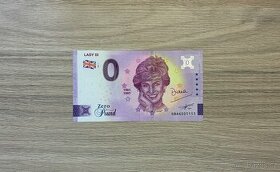 0 Euro Souvenir bankovka LADY DI / princezna Diana
