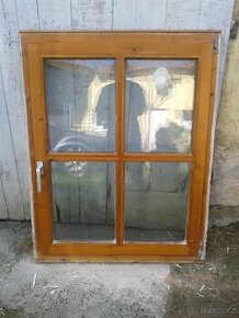 2 Kusy - Dřevěné okno 99 x 125 cm