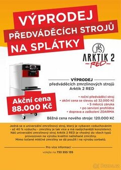 POSLEDNÍ ŠANCE - ZMRZLINOVÝ STROJ NA SPLÁTKY SE ZÁRUKOU -