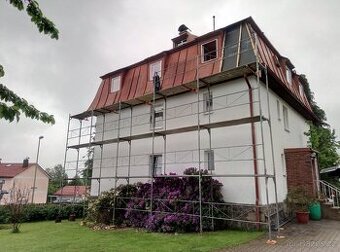 Lešení EKRO 85 + doplňky cca 110m2 pohledové plochy