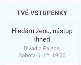 VSTUPENKY DO DIVADLA