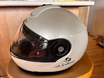 Výklopná dámská helma SCHUBERTH C3 Pro Women - Pearl White
