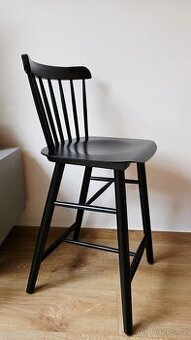 2× barová židle TON Ironica – Black Grain (černá)