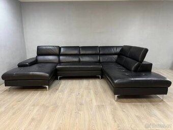 Kožená sedací souprava U