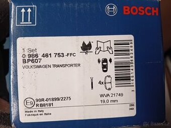 T4 přední brzdové destičky