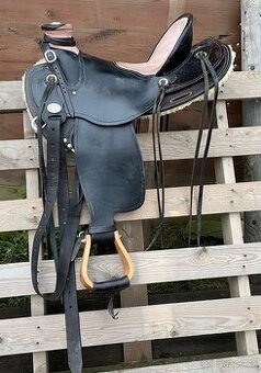 Westernové sedlo na begana