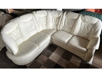 Luxusní rohová kožená sedací souprava, 2752