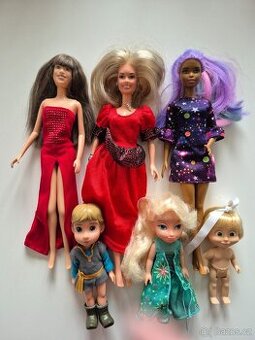 Barbie panenky měnící vlasy Samanta Montana Frozen
