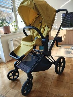 Dětský kočár kočárek Cybex Priam dvojkombinace - žlutý