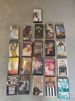 Sbírka hudebních VHS – Rolling Stones, Iggy Pop, The Who, Al