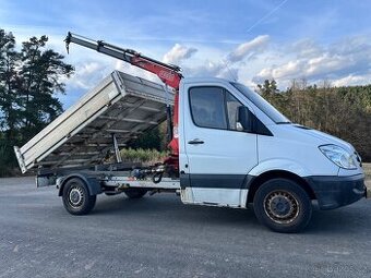Mercedes sprinter sklápěč s hydraulickou rukou